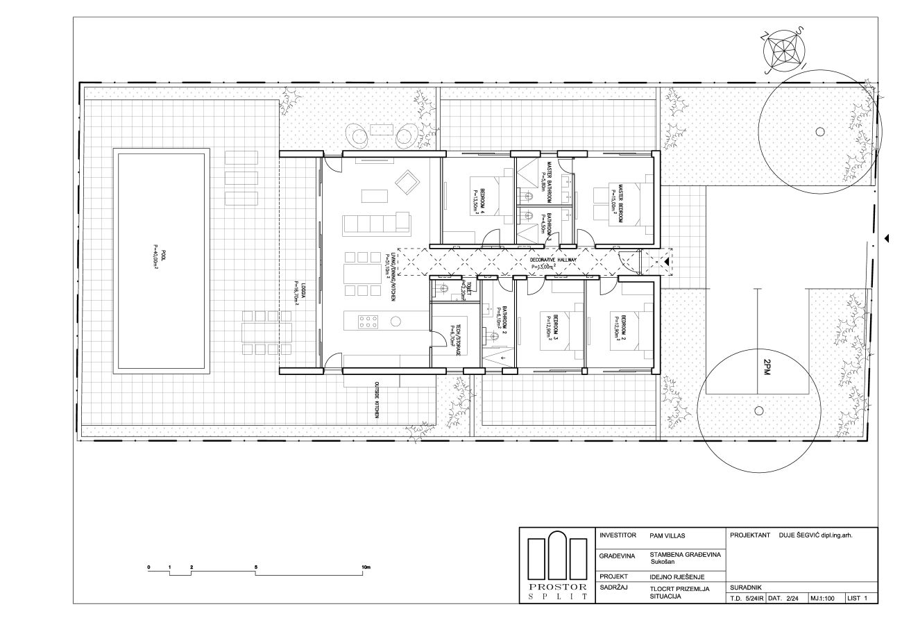 Plot in Debeljak - Land Sukosan incl. building project